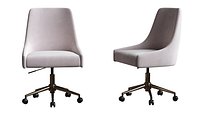 Karina Swivel and Adjustable Velvet Office Chair
