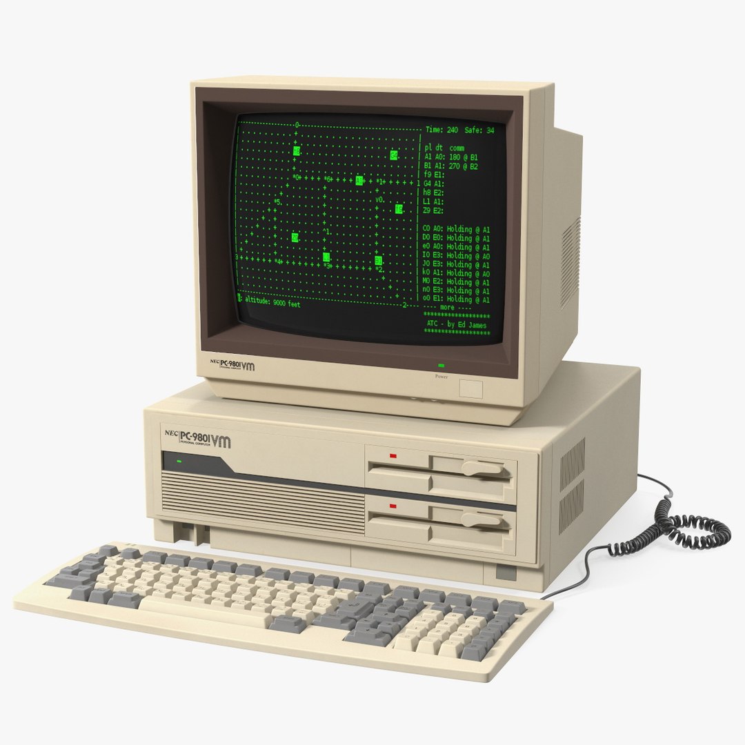 【希少】NEC PC-9821Ne 98NOTE 本体【レトロPC】 Japanese Retro Personal Computer Nec PC 98 3D - TurboSquid 2056045