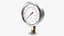 3D Pressure Gauge Double Scale 3D Model
