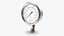 3D Pressure Gauge Double Scale 3D Model