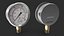 3D Pressure Gauge Double Scale 3D Model