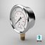 3D Pressure Gauge Double Scale 3D Model