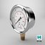 3D Pressure Gauge Double Scale 3D Model