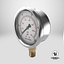 3D Pressure Gauge Double Scale 3D Model