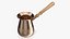 Copper Turkish Coffee Pot with Wooden Grip