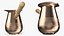 Copper Turkish Coffee Pot with Wooden Grip