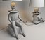 3d model table lamp clown