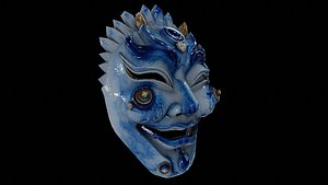 3D Japanese Spirit mask 3