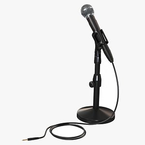 Microphone 1 - Table Stand 3D model