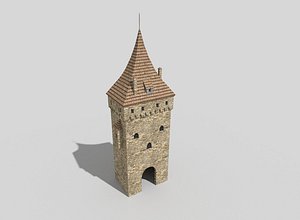 medieval tower 3d 3ds