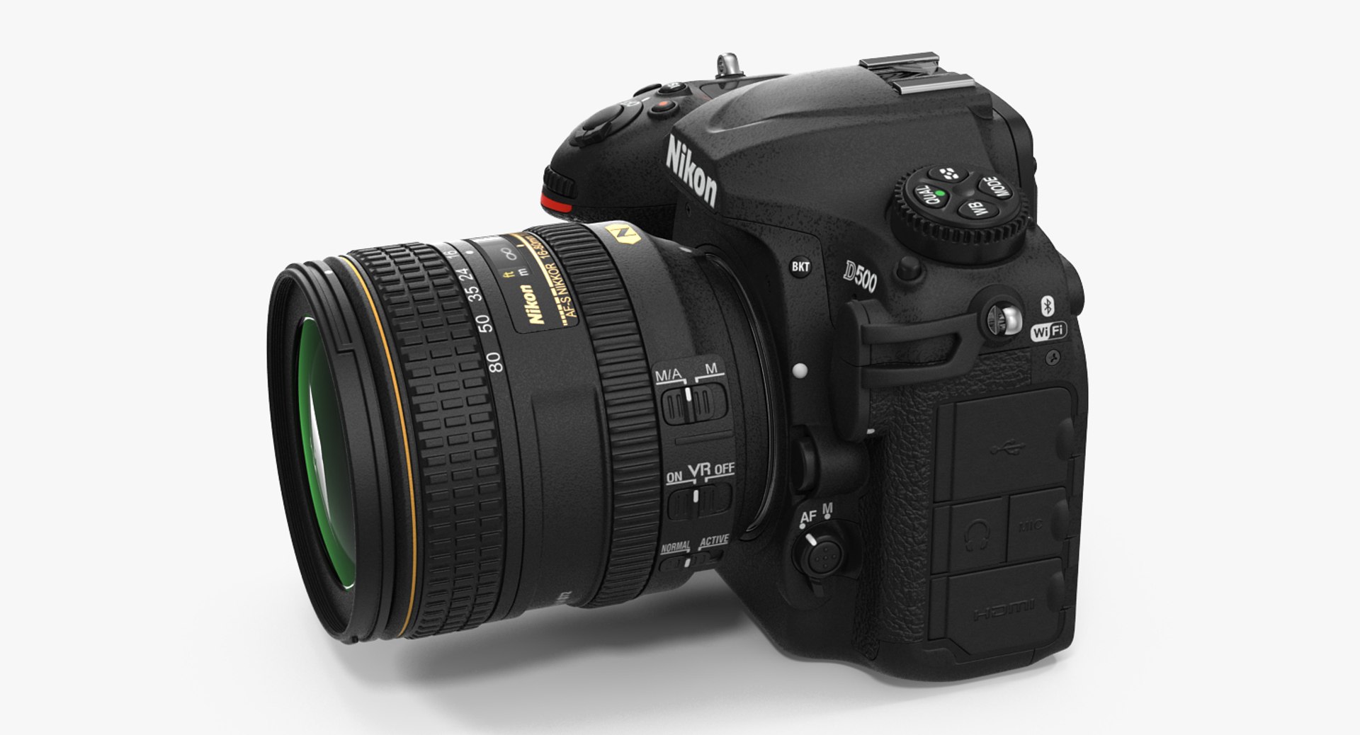 Nikon D500 3D Model 3D model preview