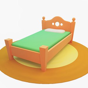 3D cartoon bed bedroom