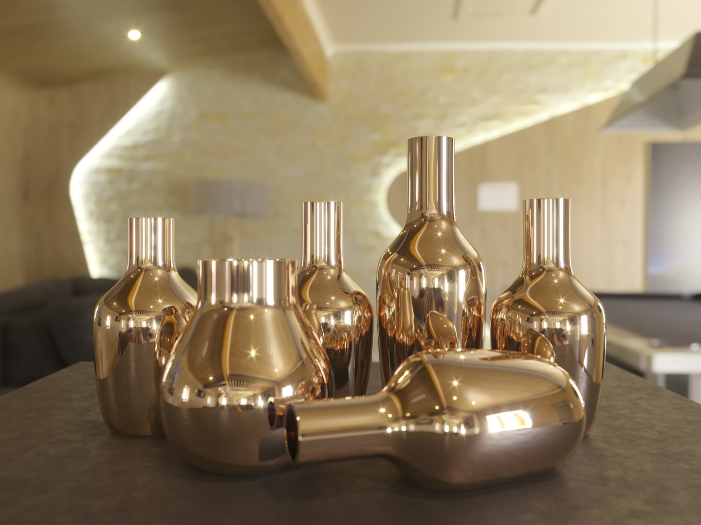 Vase set 3D - TurboSquid 1563856