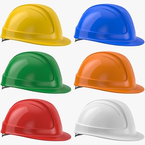 Hard Hat Safety Helmet Collection 3D model