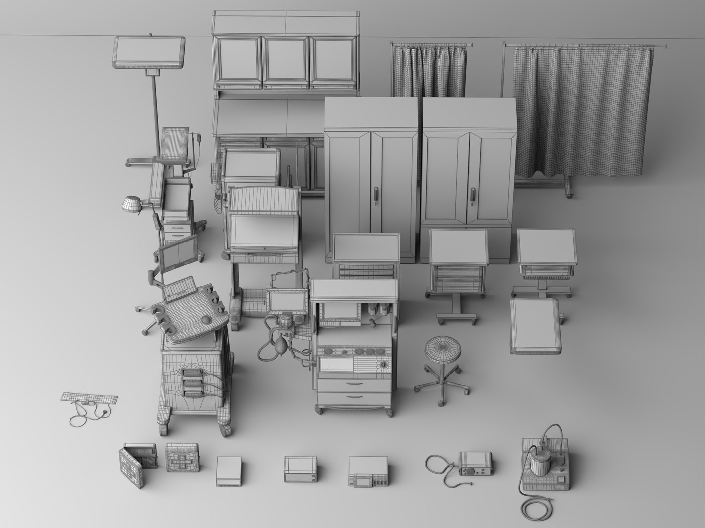 Complete Medical Exam Room Equipment 3D Model 3D model https://p.turbosquid.com/ts-thumb/FM/HmnQVK/wR/wire_001/jpg/1785119328/1920x1080/fit_q87/dca9cfde638708f71e69a8fa251dadeecceb173a/wire_001.jpg