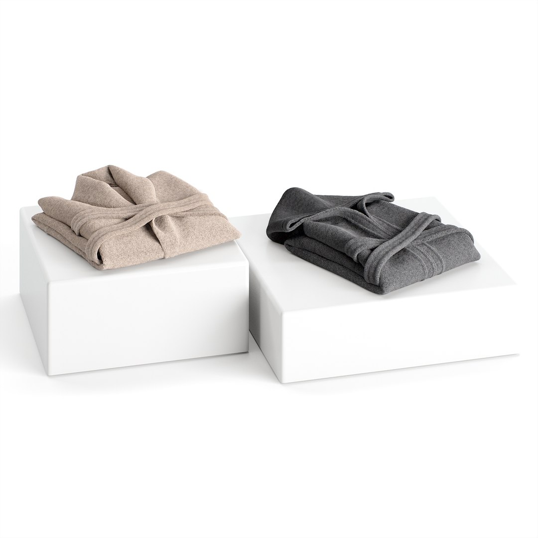 3D Bathrobe Laying Set 04 TurboSquid 2001126