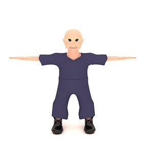Cartoon Man Character