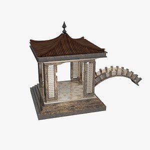 pavilion asian garden 3D model