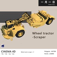 Wheel tractor-scraper