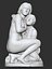Escultura de meninas tomando banho