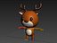 rigged cartoon animal character 3D model