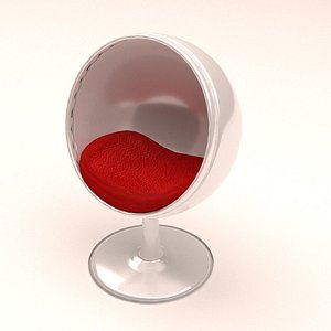 3D ball chair furniture model