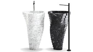 3D VORTICE freestanding washbasin by Antonio Lupi Design model