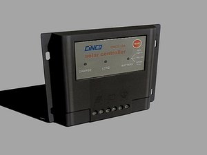 3d controler solar panels model