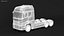 3D Hydrogen Fuel Cell Semi-Truck Chassis X-Ray