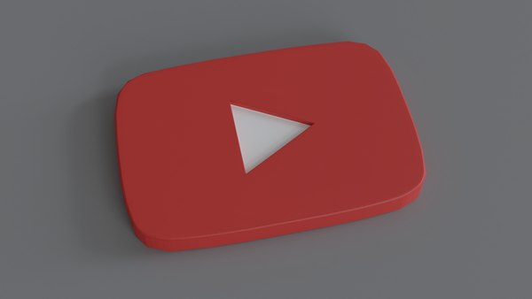 Youtube Logo 3d Model Turbosquid 1709111