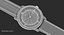 Bracelet en cuir noir ouvert Omega De Ville Prestige