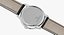 Bracelet en cuir noir ouvert Omega De Ville Prestige