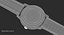 Bracelet en cuir noir ouvert Omega De Ville Prestige