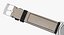 Bracelet en cuir noir ouvert Omega De Ville Prestige