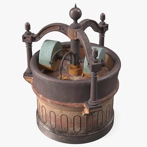Antique Cocoa Grinder 3D model