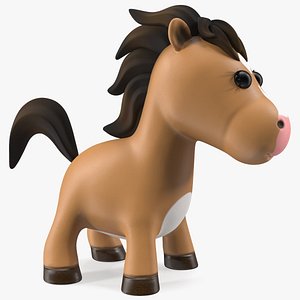 Brown Cartoon Horse