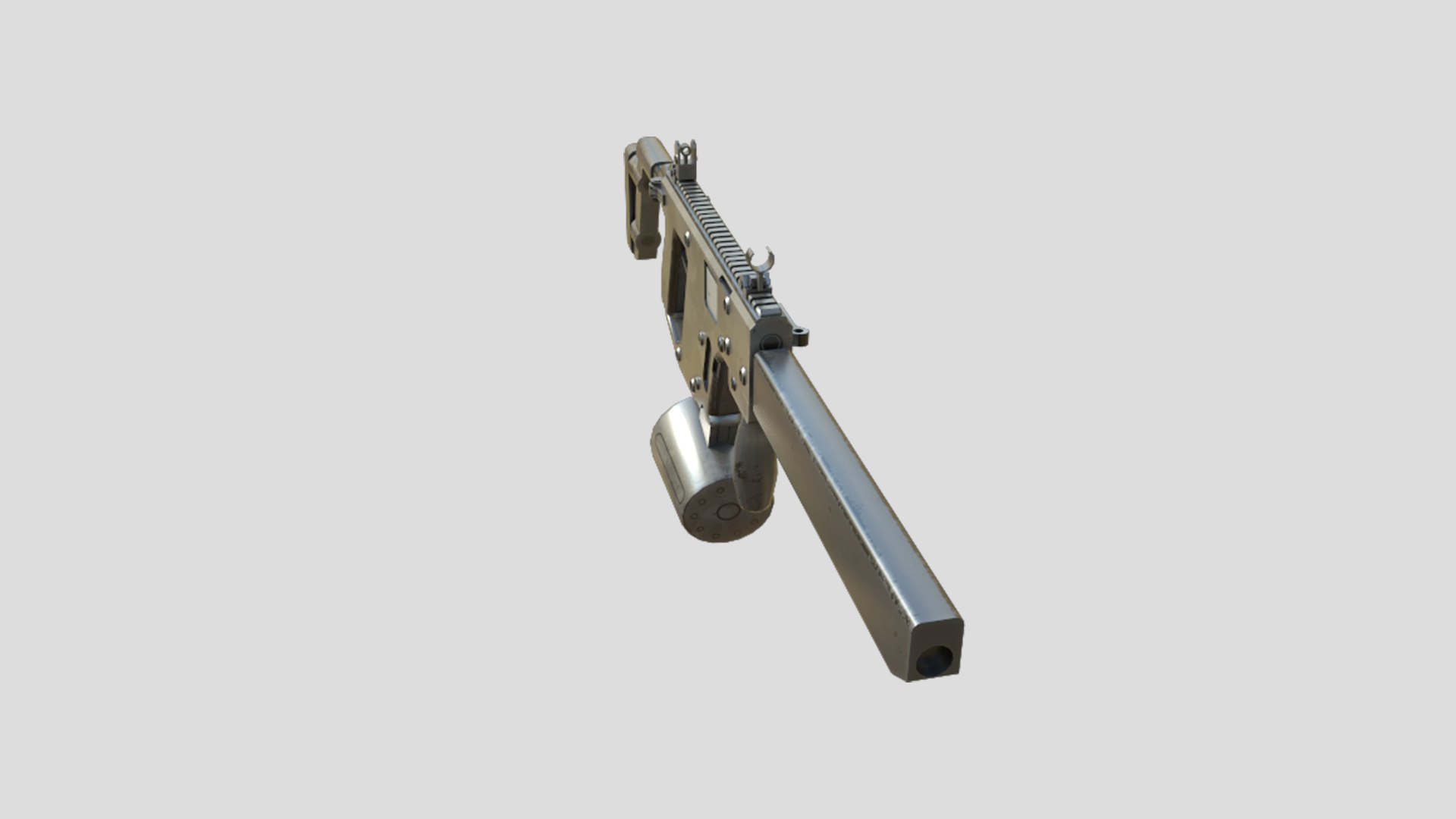 SMG-Gun II 3D Low Poly-Game Ready Gun Model-013 Model - TurboSquid 2108793