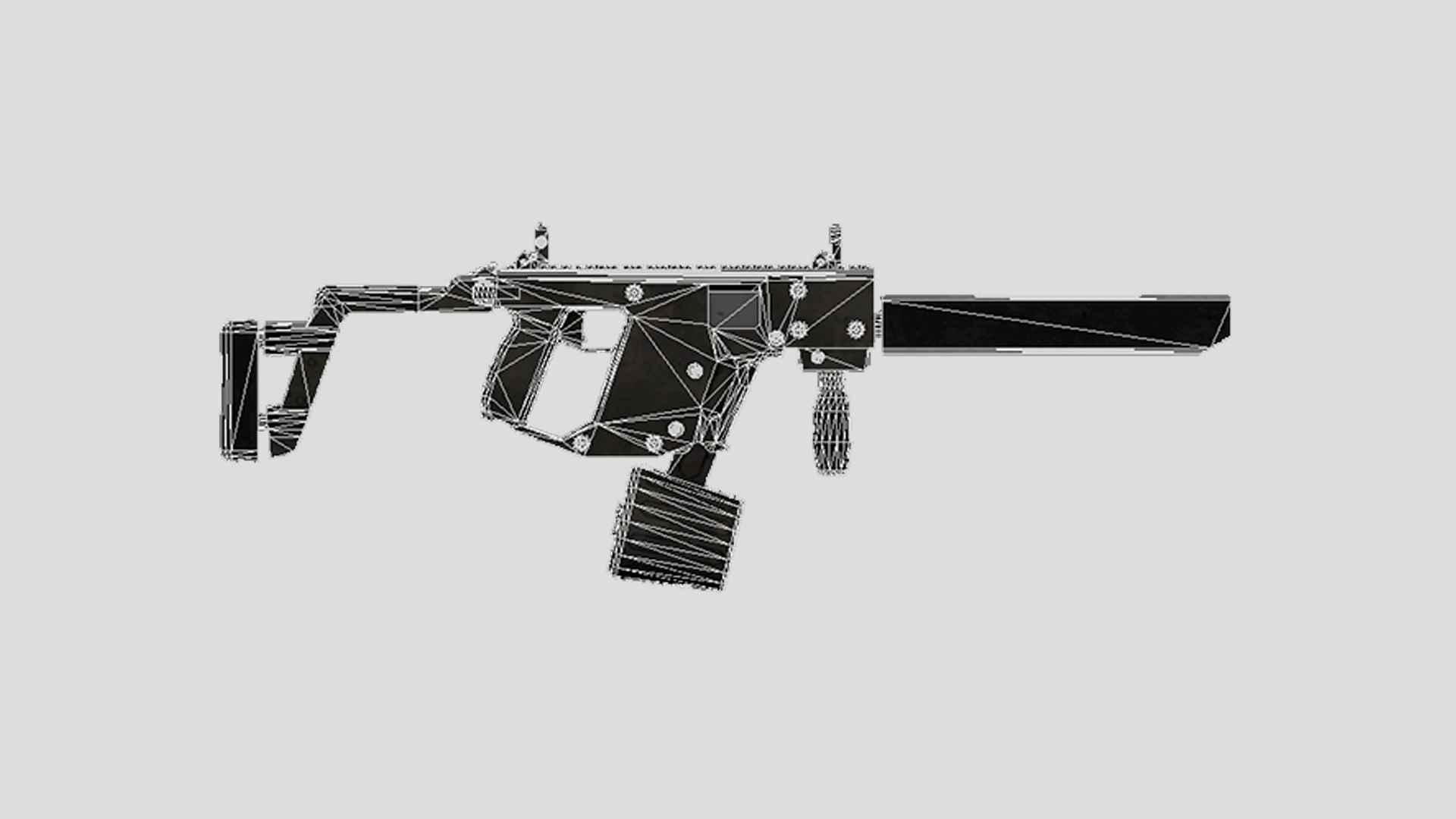 SMG-Gun II 3D Low Poly-Game Ready Gun Model-013 Model - TurboSquid 2108793
