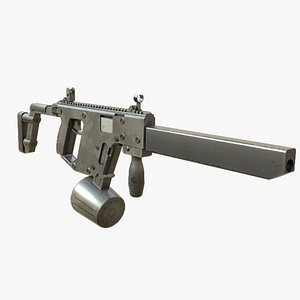 SMG-Gun II 3D Low Poly-Game Ready Gun Model-013 model