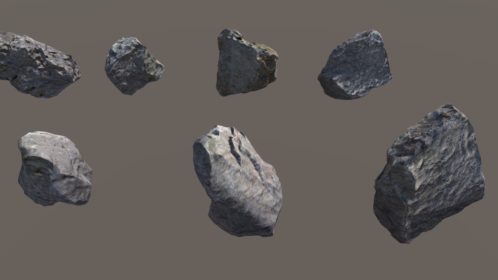 Scanned Rocks Collection 02 - Lowpoly Model - TurboSquid 1963572