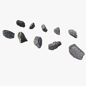 Scanned Rocks Collection 02 - Lowpoly model