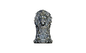 3D statue lion chess