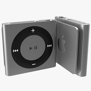 3d model ipod shuffle grey modeled