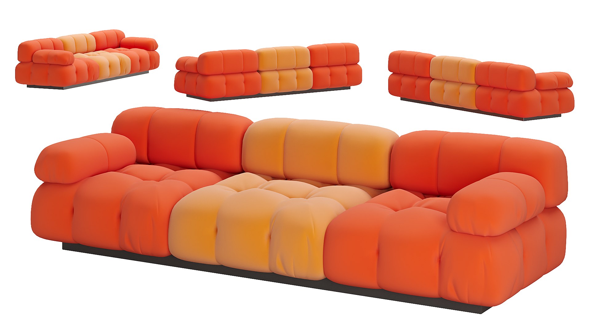 CAMALEONDA BY MARIO BELLINI SOFA 3D model - TurboSquid 2074918