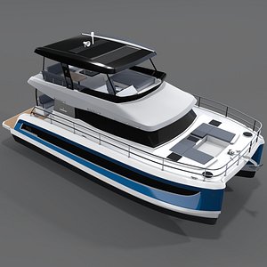 3D 3D power catamaran FOUNTAINE PAJOT MY 6