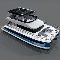 3D power catamaran FOUNTAINE PAJOT MY 6