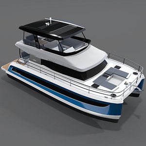 3D power catamaran FOUNTAINE PAJOT MY 6