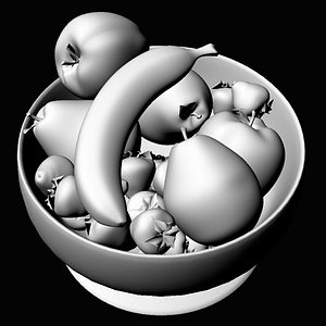 fruit bowl 3d model