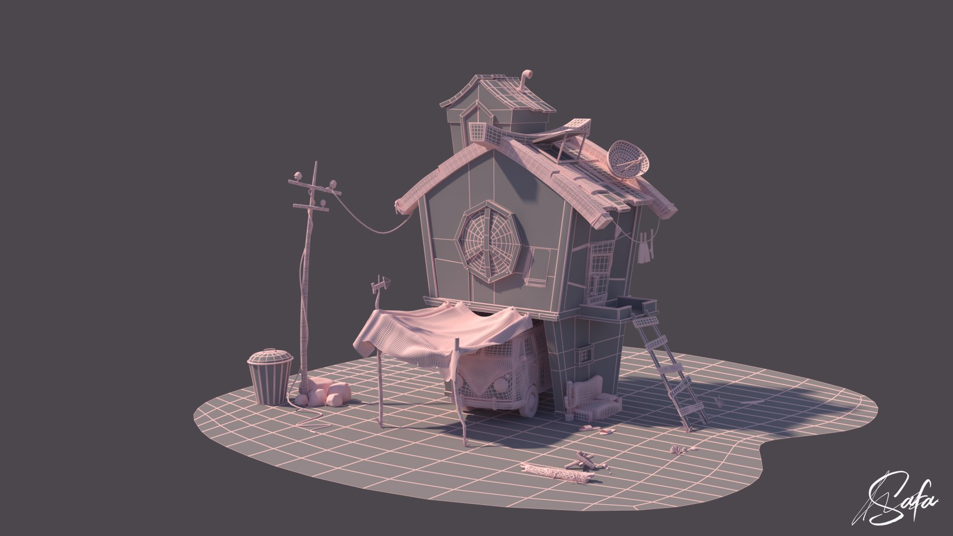 3D stylized house - TurboSquid 1712191