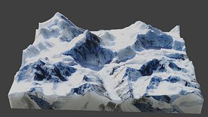 K2 Mountain 3D model